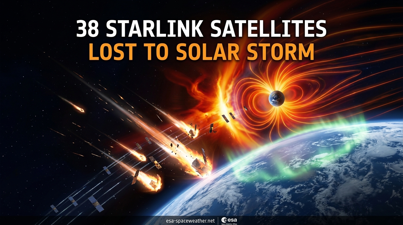 38 Starlink Satellites Lost to Solar Storm