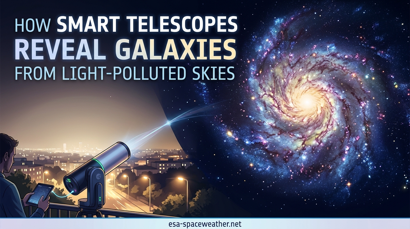 How Smart Telescopes Reveal Galaxies from Light-Polluted Skies
