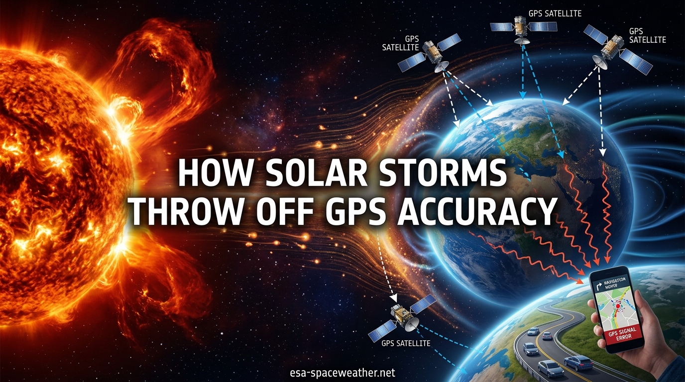 How Solar Storms Throw Off GPS Accuracy