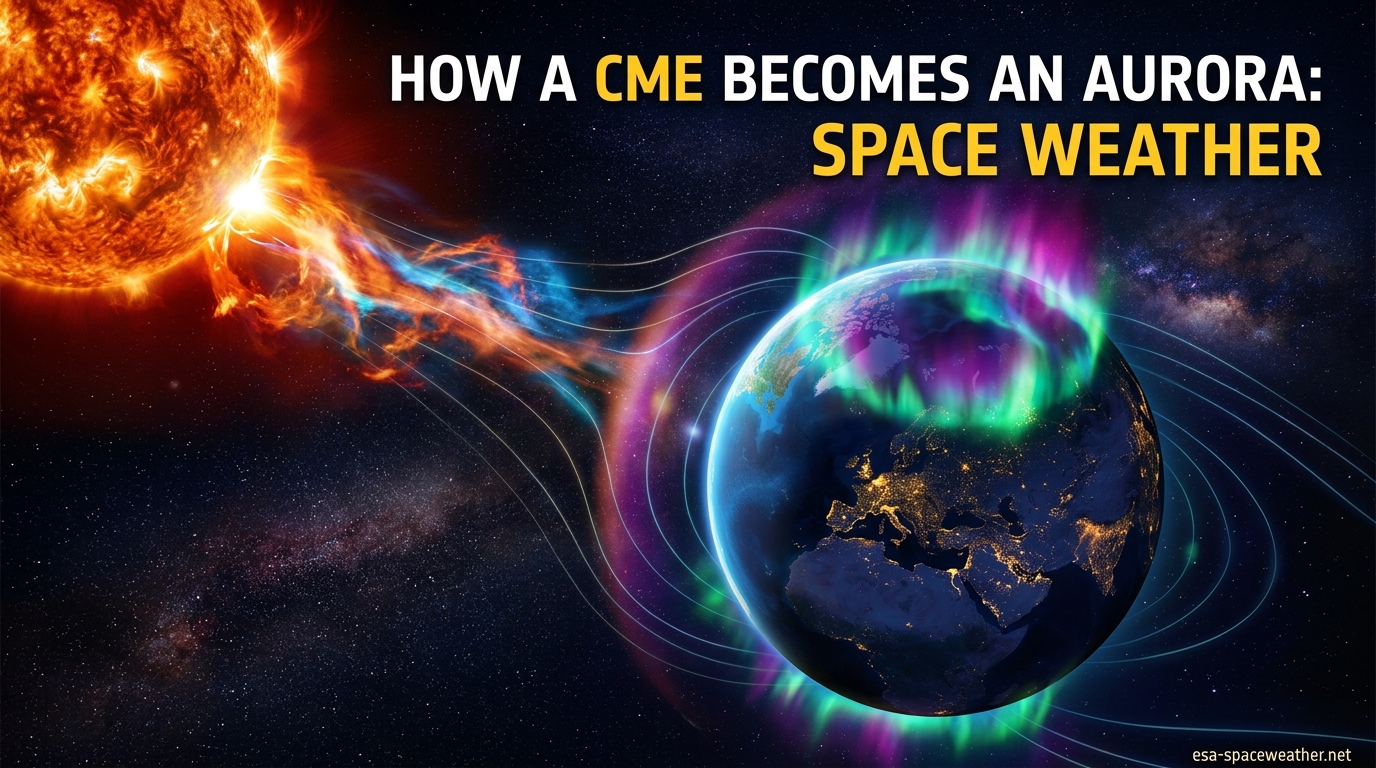 How a CME Becomes an Aurora Space Weather