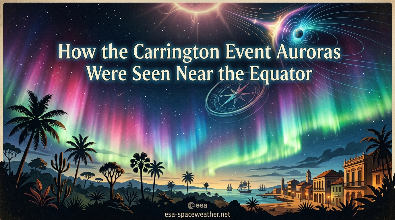 How the Carrington Event Auroras Were Seen Near the Equator