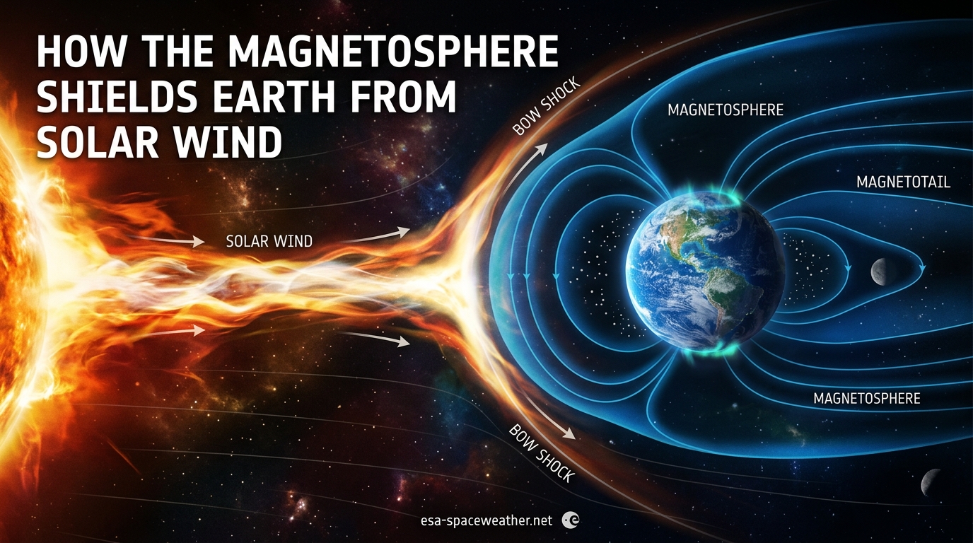 How the Magnetosphere Shields Earth From Solar Wind