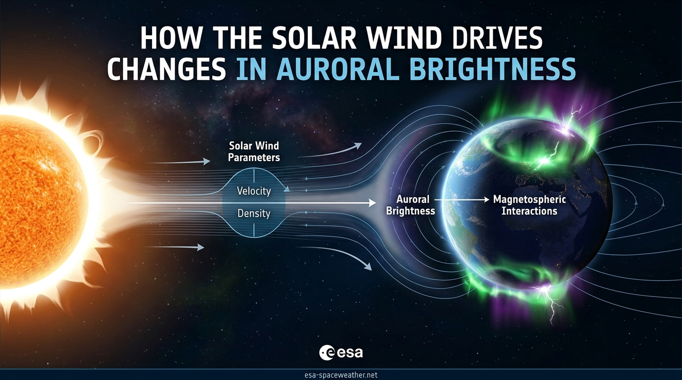 How the Solar Wind Drives Changes in Auroral Brightness