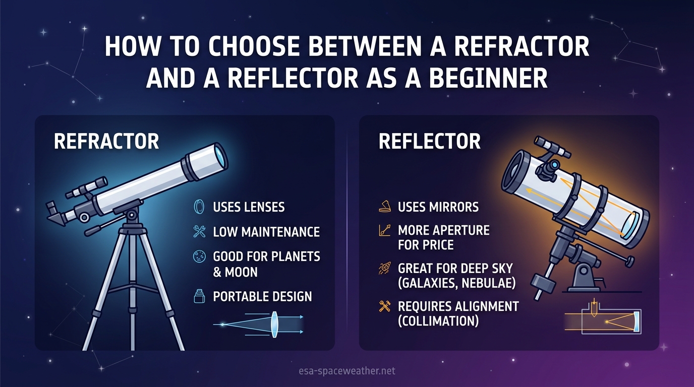 How to Choose Between a Refractor and a Reflector as a Beginner