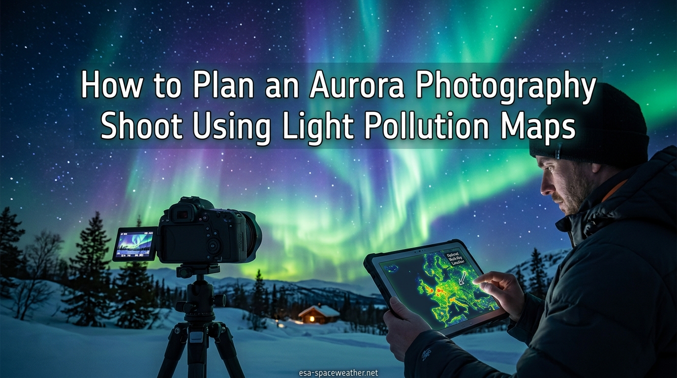 How to Plan an Aurora Photography Shoot Using Light Pollution Maps