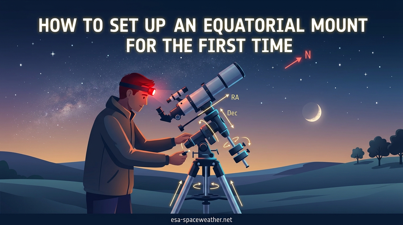 How to Set Up an Equatorial Mount for the First Time
