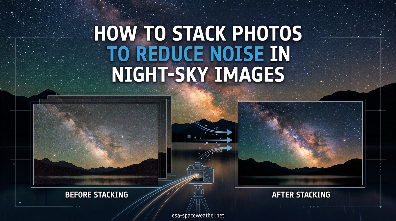 How to Stack Photos to Reduce Noise in Night-Sky Images