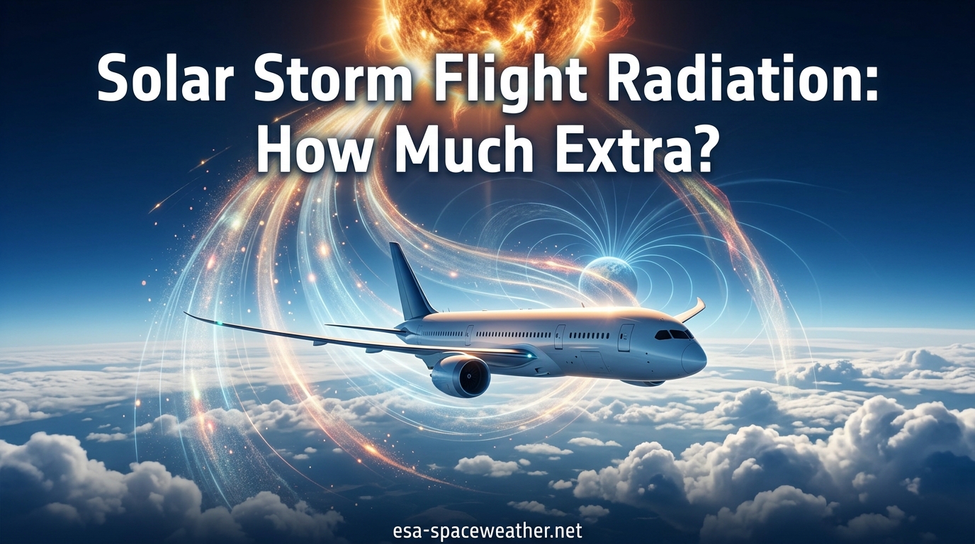 Solar Storm Flight Radiation How Much Extra