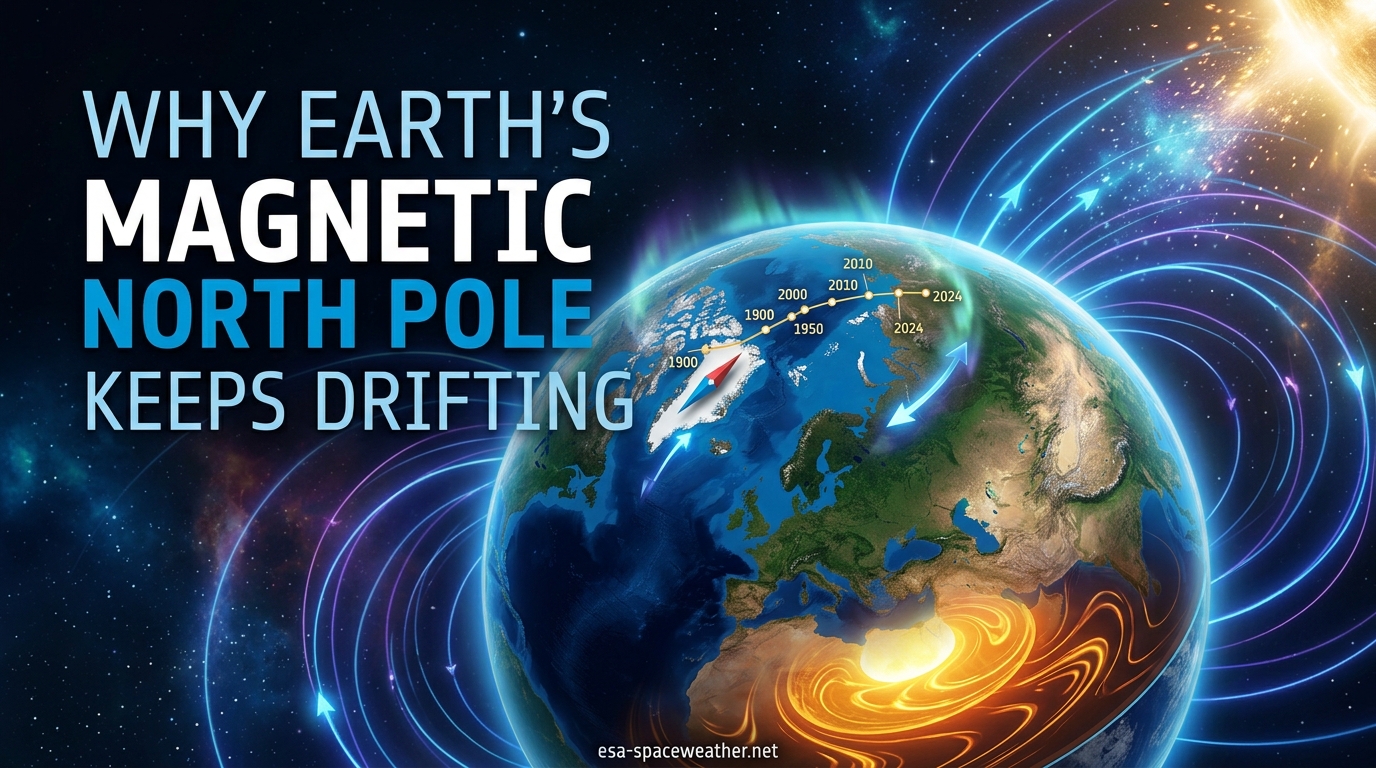 Why Earth's Magnetic North Pole Keeps Drifting