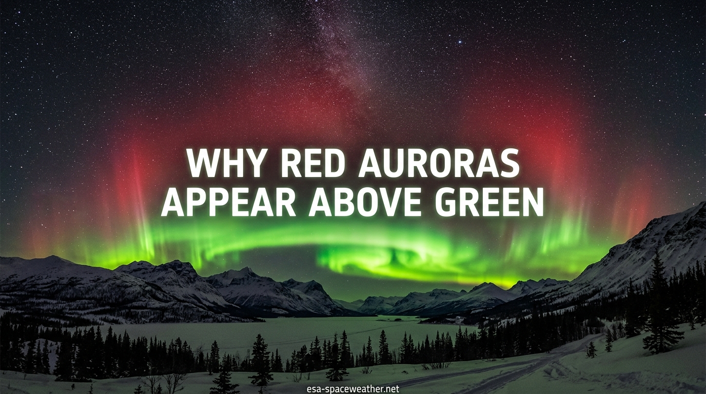 Why Red Auroras Appear Above Green