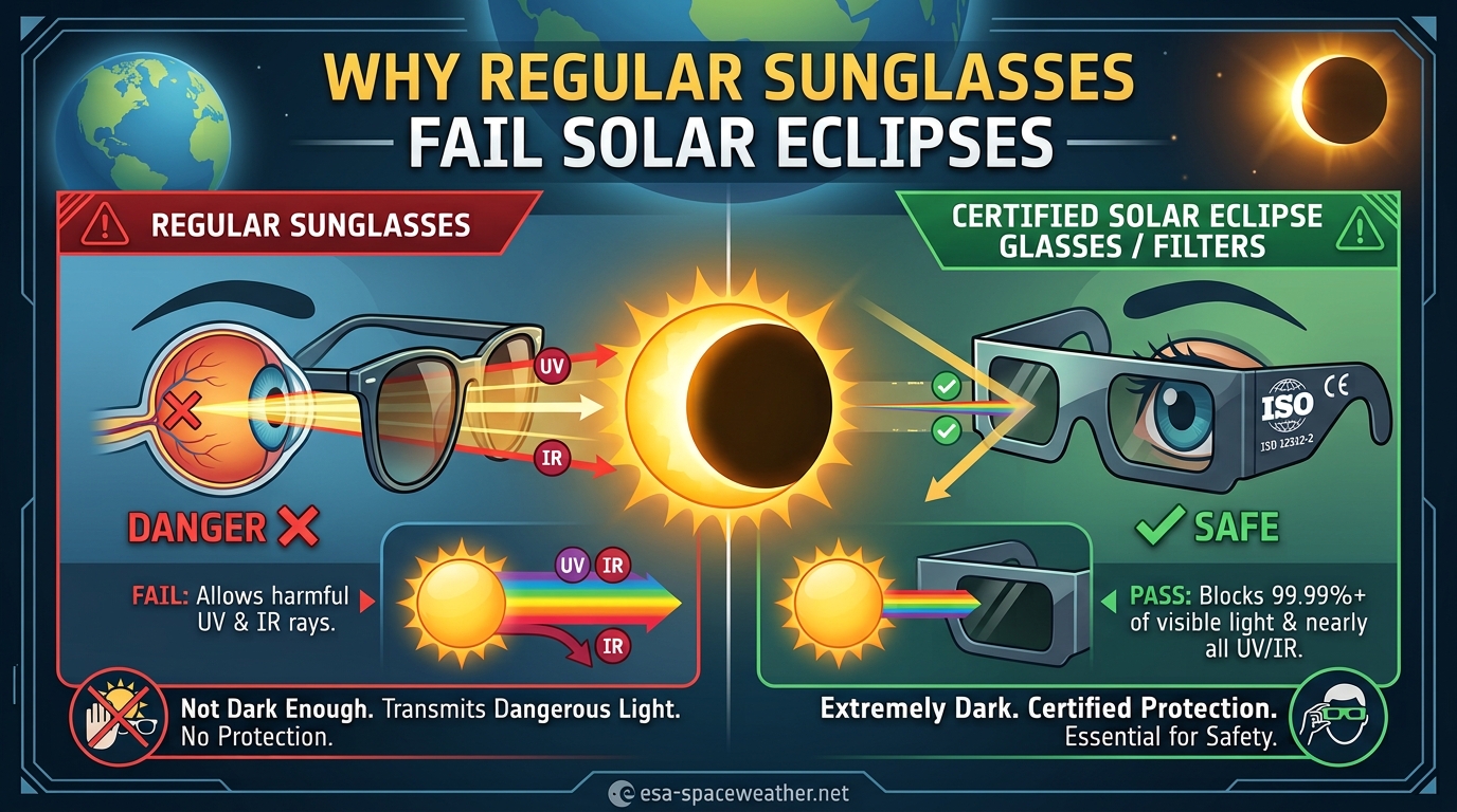 Why Regular Sunglasses Fail Solar Eclipses