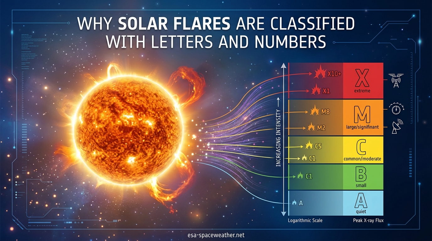 Why Solar Flares Are Classified With Letters and Numbers
