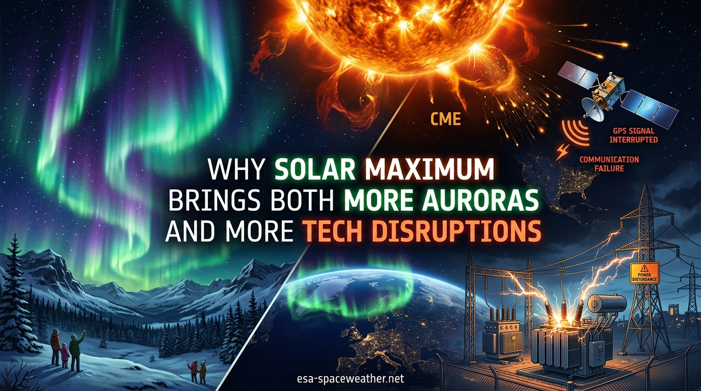 Why Solar Maximum Brings Both More Auroras and More Tech Disruptions