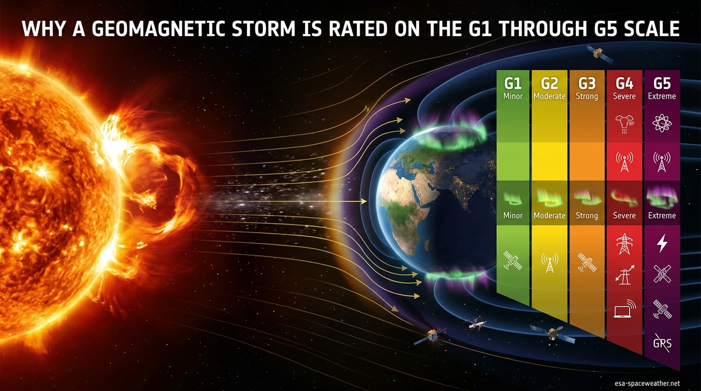 Why a Geomagnetic Storm Is Rated on the G1 Through G5 Scale
