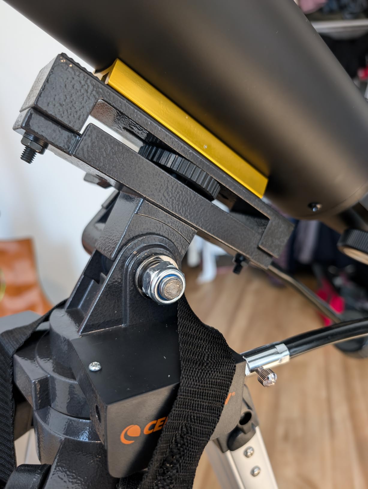 Celestron Heavy Duty Alt-Azimuth Tripod - Sturdy Extendable Aluminum Tripod - Use for Spotting Scope, Binocular, Camera, and Small Telescope - Slow Motion Handles for Smooth Small Adjustments customer photo 1