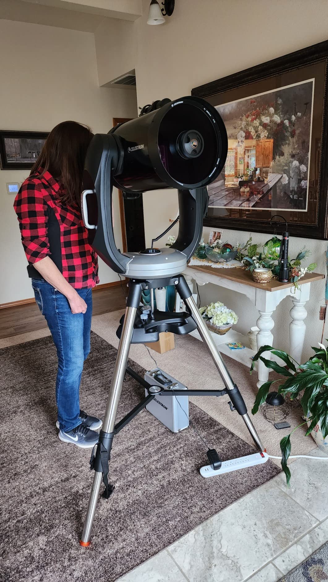 Celestron CPC 1100 StarBright XLT GPS Schmidt-Cassegrain 2800mm Telescope with Tripod and Tube customer photo 1