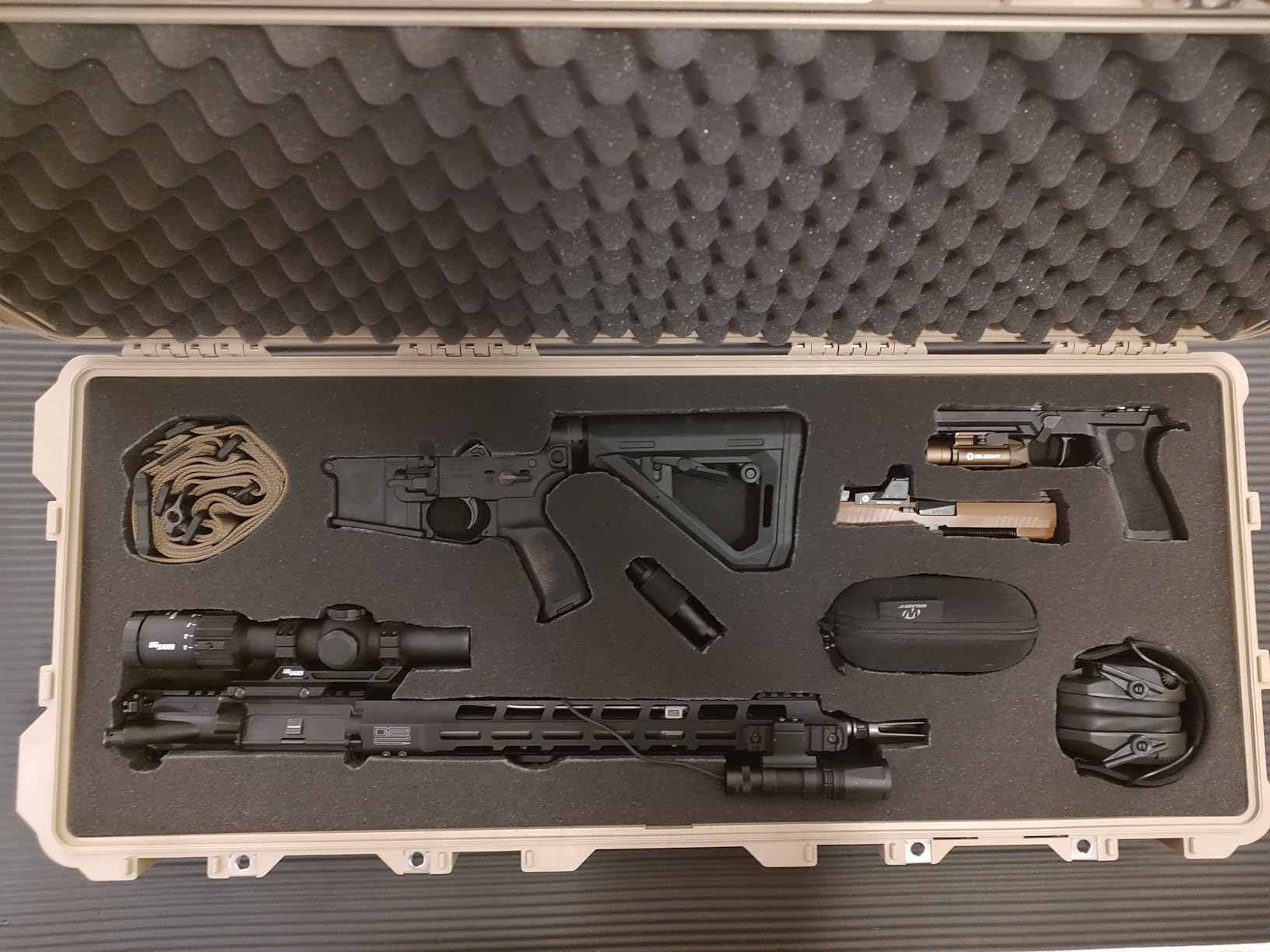 Pelican Protector 1720 Long Case - Multi-Purpose Hard Case with Foam - Tripod, Camera Equipment, Sportsmans Gun Case, Electronics Gear, and More (Desert Tan) customer photo 1