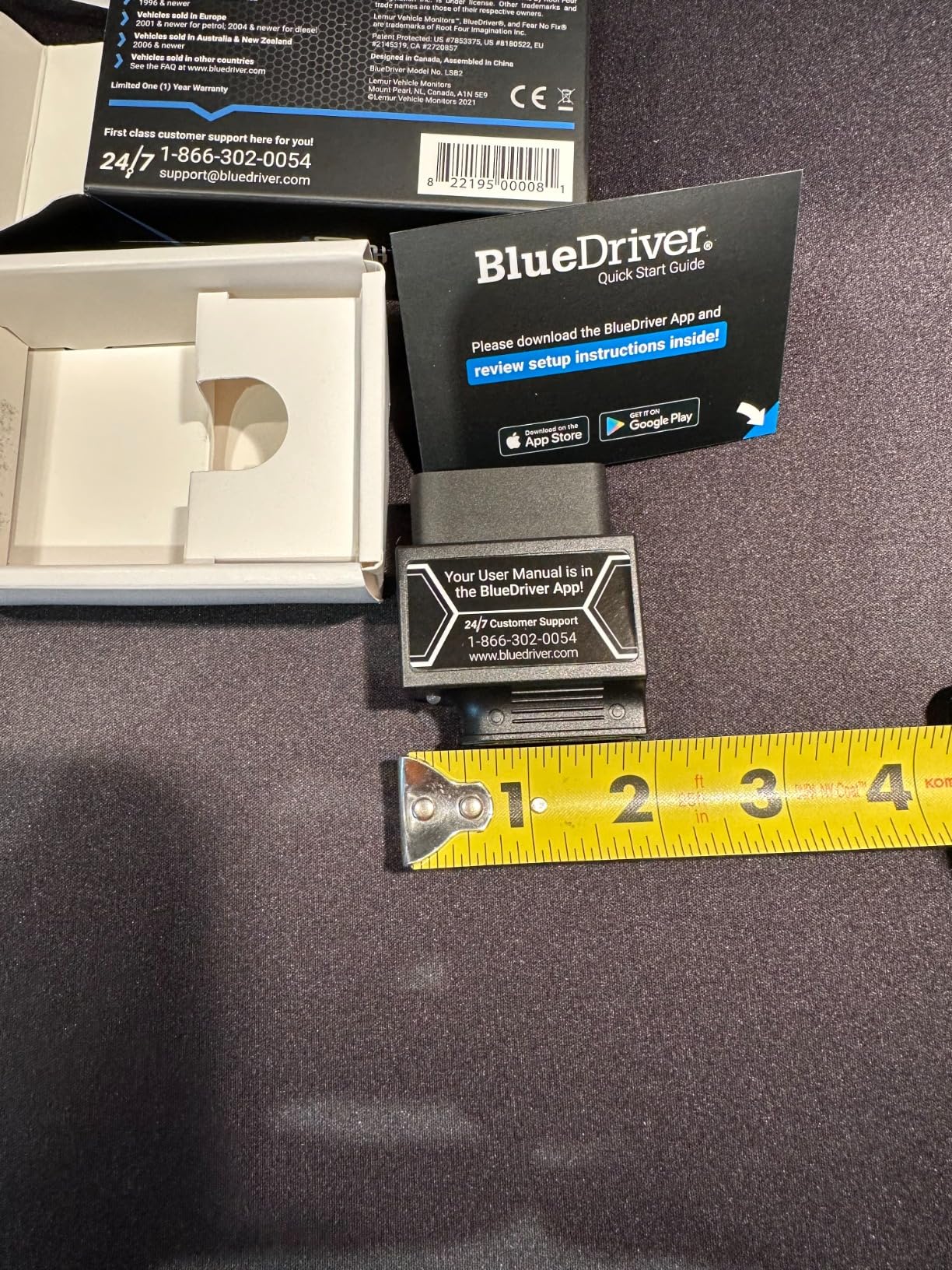 BlueDriver Bluetooth Pro OBDII Scan Tool for iPhone & Android - No Subscription Fee - OBD2 Car Scanner and Code Reader - Diagnose Check Engine, ABS, SRS, Airbag & 7000+ Issues on Vehicles 1996+ customer photo 2
