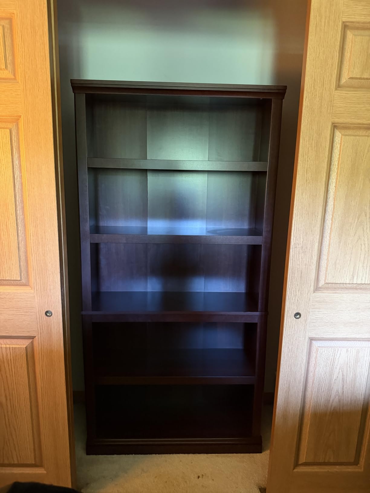 Sauder Miscellaneous Storage 5-Shelf Bookcase/Book shelf, Select Cherry finish customer photo 1