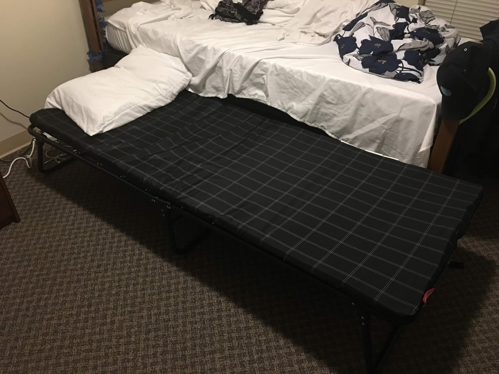 Coleman ComfortSmart Big & Tall Cot with Mattress Pad, Folding Steel Camp Bed with Plush Pad for Comfortable Sleeping, Great for Camping, Lounging, Elevated Sleeping, Guests, & More customer photo 1