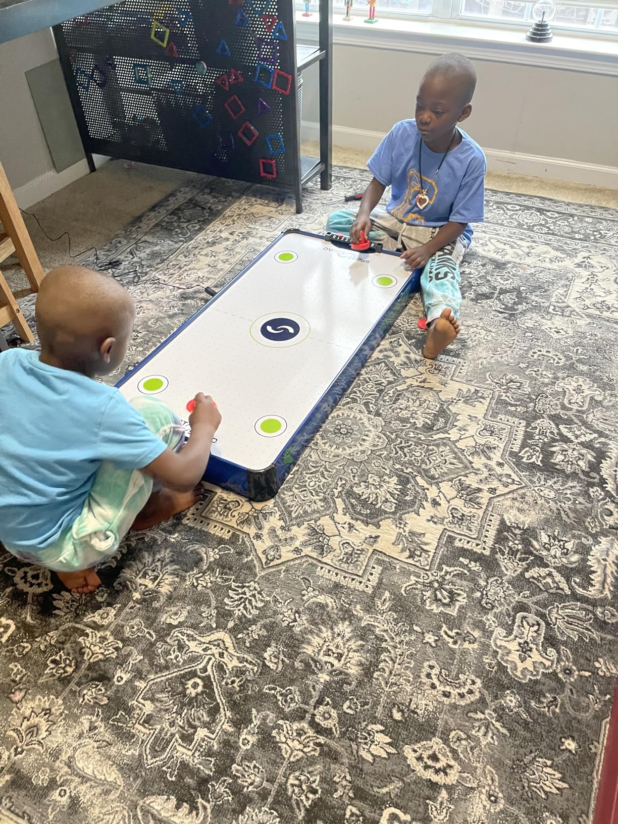 Sport Squad HX40 40 inch Table Top Air Hockey Table for Kids and Adults - Electric Motor Fan - Includes 2 Pushers and 2 Air Hockey Pucks customer photo 2