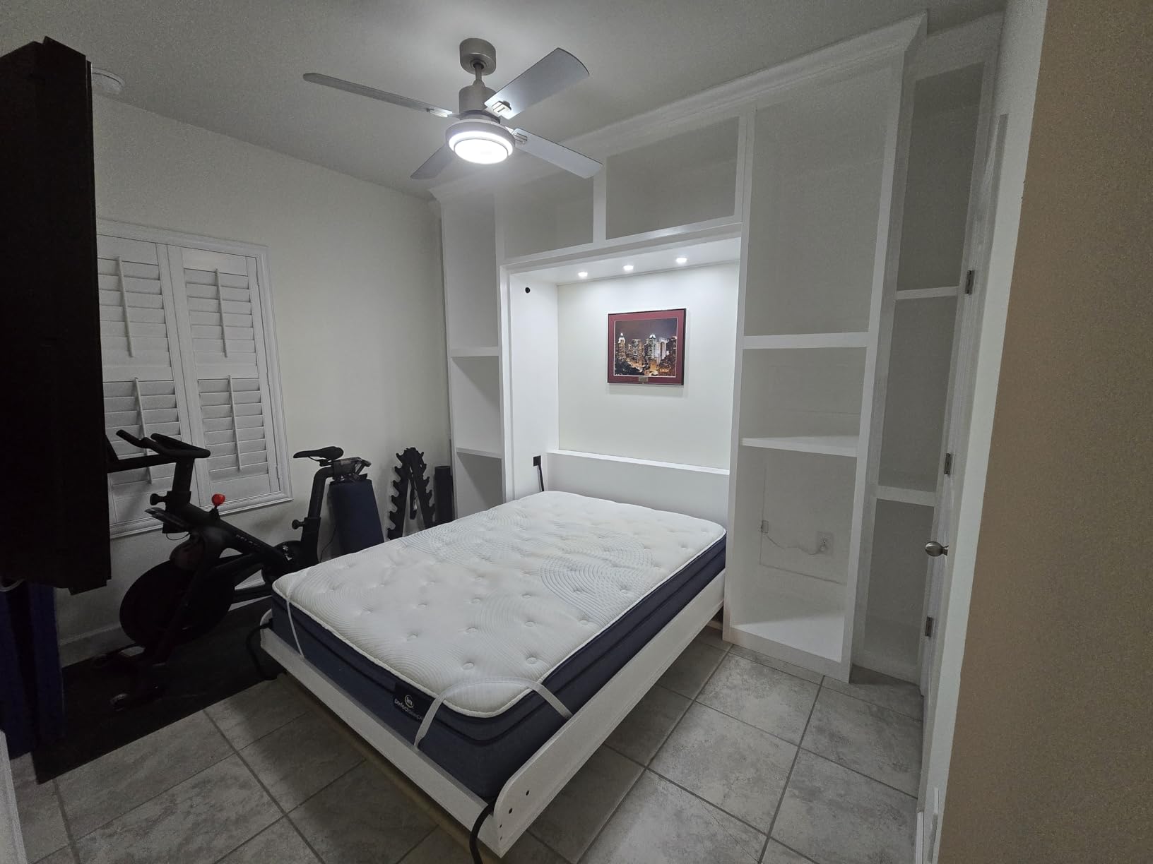 Queen Size Deluxe Murphy Bed Kit, Vertical customer photo 1