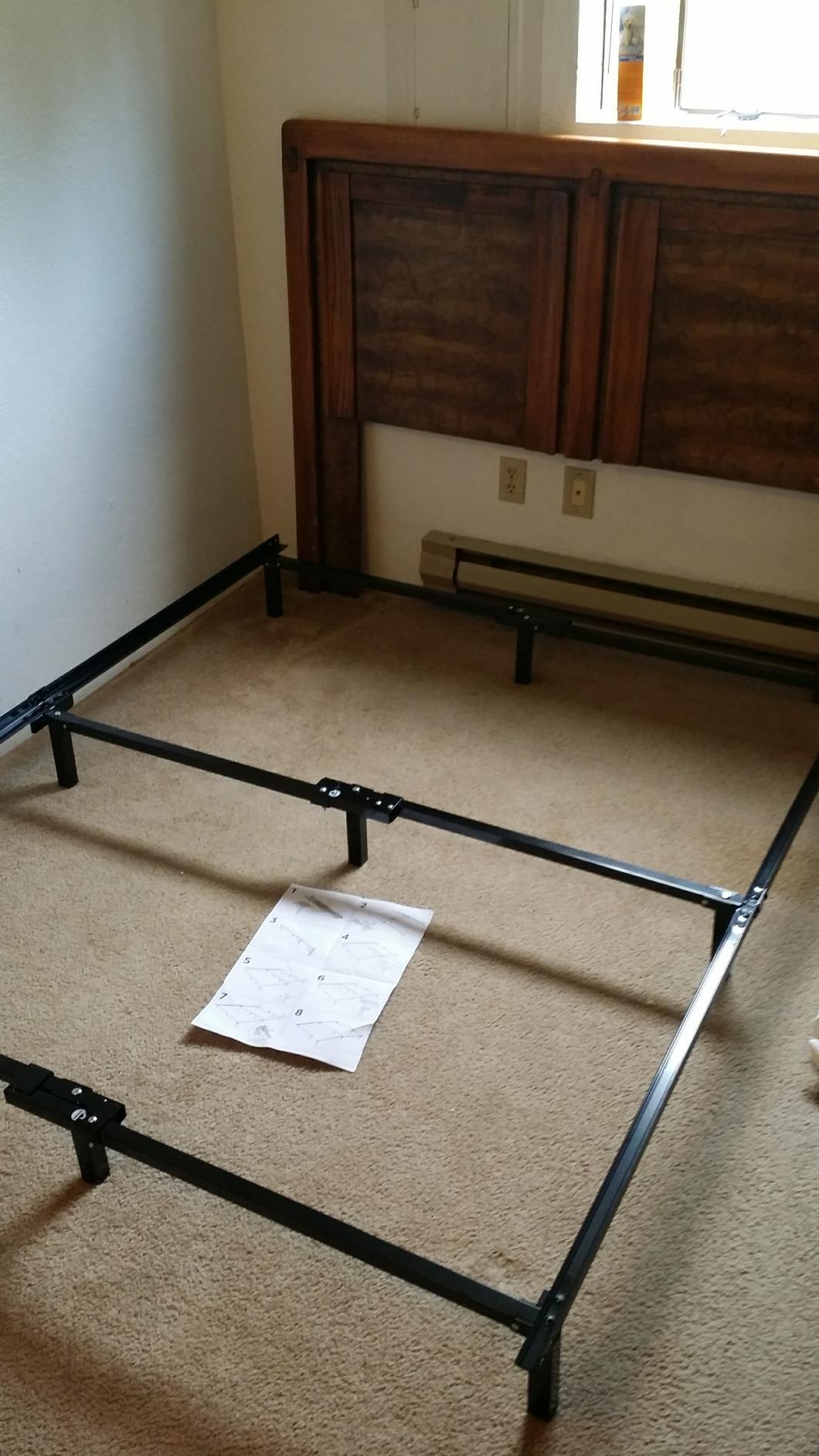 Zinus Michelle Compack 9-Leg Support Bed Frame, for Box Spring and Mattress Set, King, Black customer photo 2