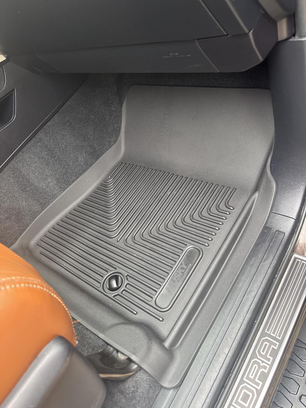 Husky Liners Weatherbeater Floor Mats | Fits 2014-2021 Toyota Tundra, CREWMAX CAB ONLY, Footwell Coverage (Will NOT Fit Double Cab) | Front & 2nd Row, 3-pc Black - 99581 customer photo 1