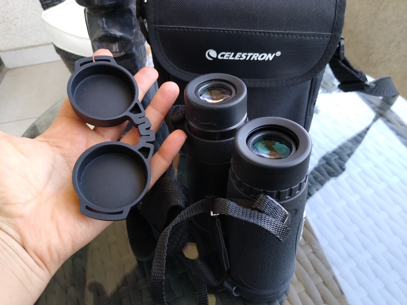 Celestron - Nature DX ED 8x42 Premium Binoculars - Extra-Low Dispersion Objective Lenses - Outdoor and Birding Binocular - Fully Multi-Coated with BaK-4 Prisms - Rubber Armored, Fogproof, Waterproof customer photo 2