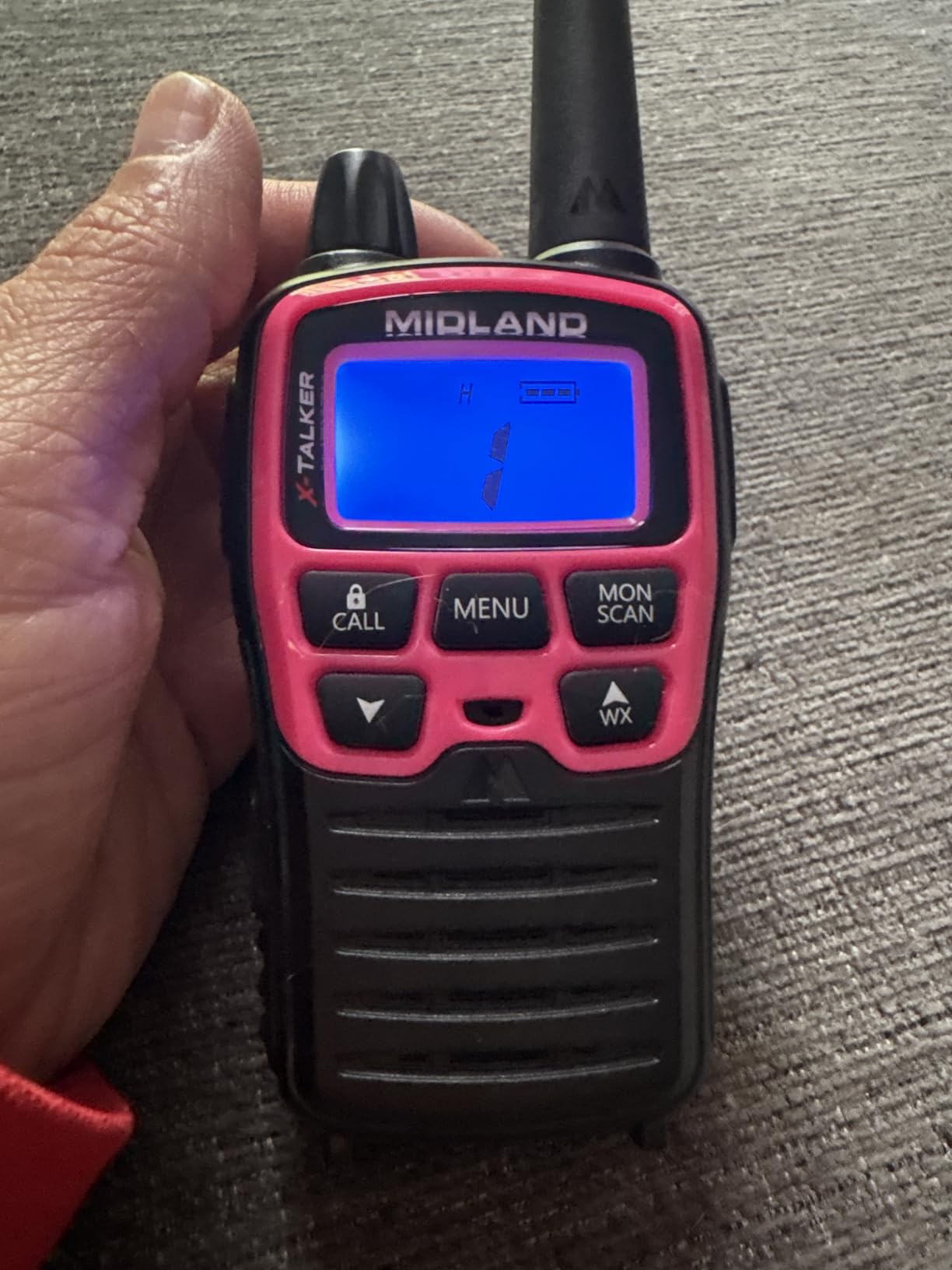 Midland T71VP3 X-TALKER Long Range Walkie Talkie - FRS Two-Way Radio for Camping Overlanding Rock Crawling - NOAA Weather Scan - 36 Channels and 121 Privacy Codes Black/Silver 2 Pack customer photo 1