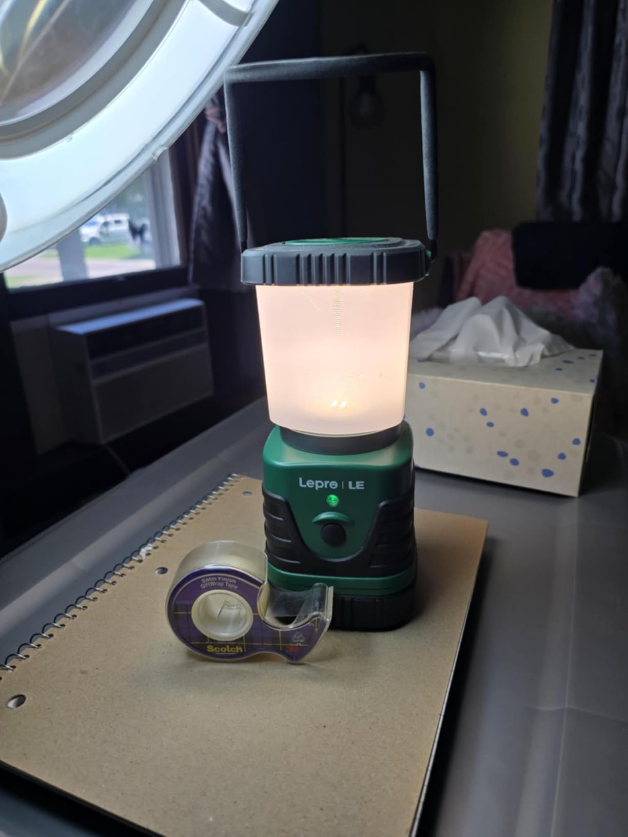 Lepro 1000LM LED Camping Lantern Rechargeable, 4400mAh Green Tent Light with 4 Light Modes, Waterproof Lantern Flashlight for Hurricane Emergency, Camping Essentials, USB Cable Included customer photo 2