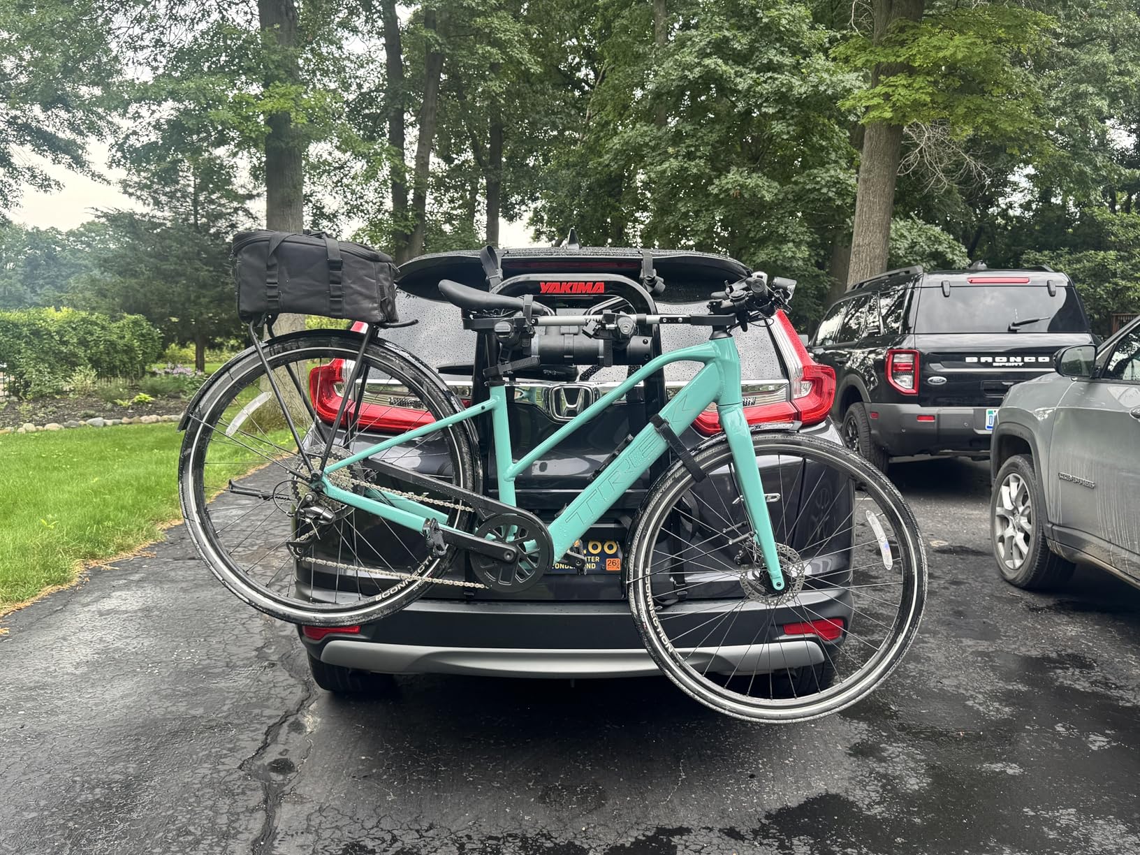 Yakima FullBack 3 Premium Trunk Bike Rack, Holds 3 Bikes, Tool-Free Installation, SuperCush ZipStrips, Foldable Arms, SKS Locks, Bottle Opener customer photo 1