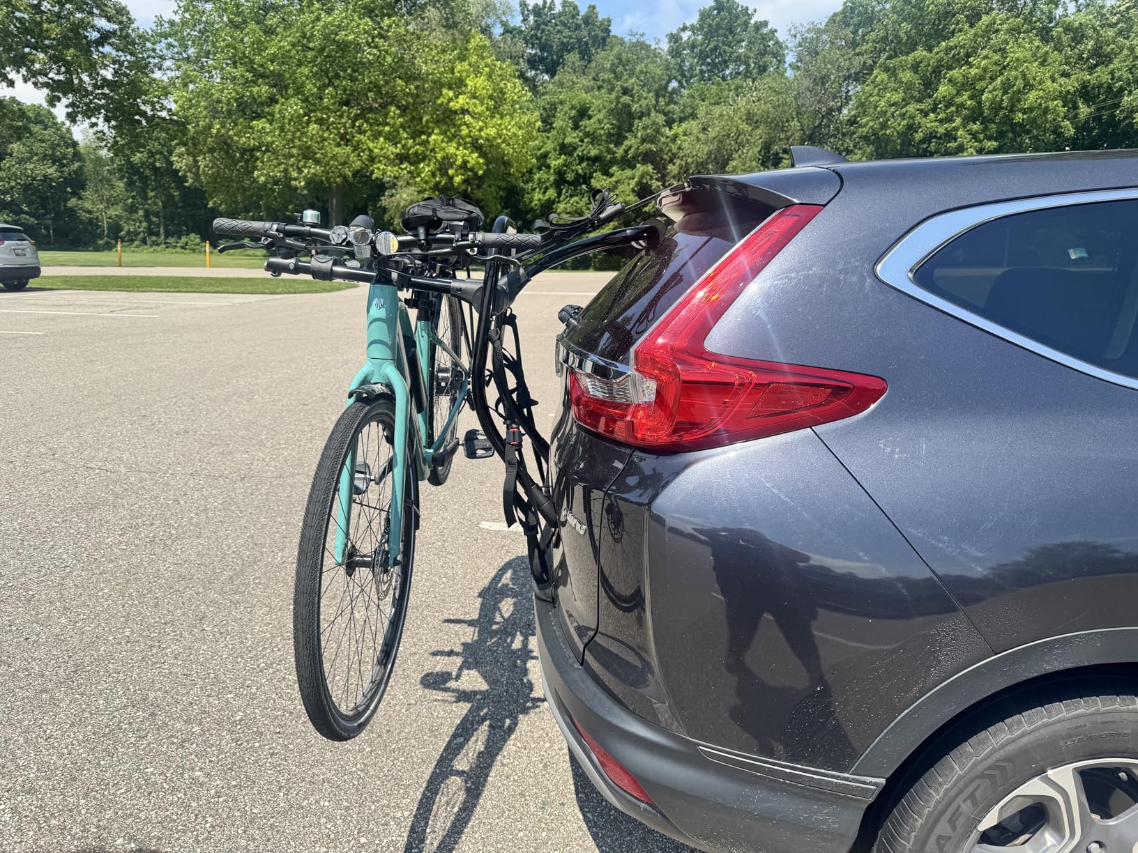 Yakima FullBack 3 Premium Trunk Bike Rack, Holds 3 Bikes, Tool-Free Installation, SuperCush ZipStrips, Foldable Arms, SKS Locks, Bottle Opener customer photo 2