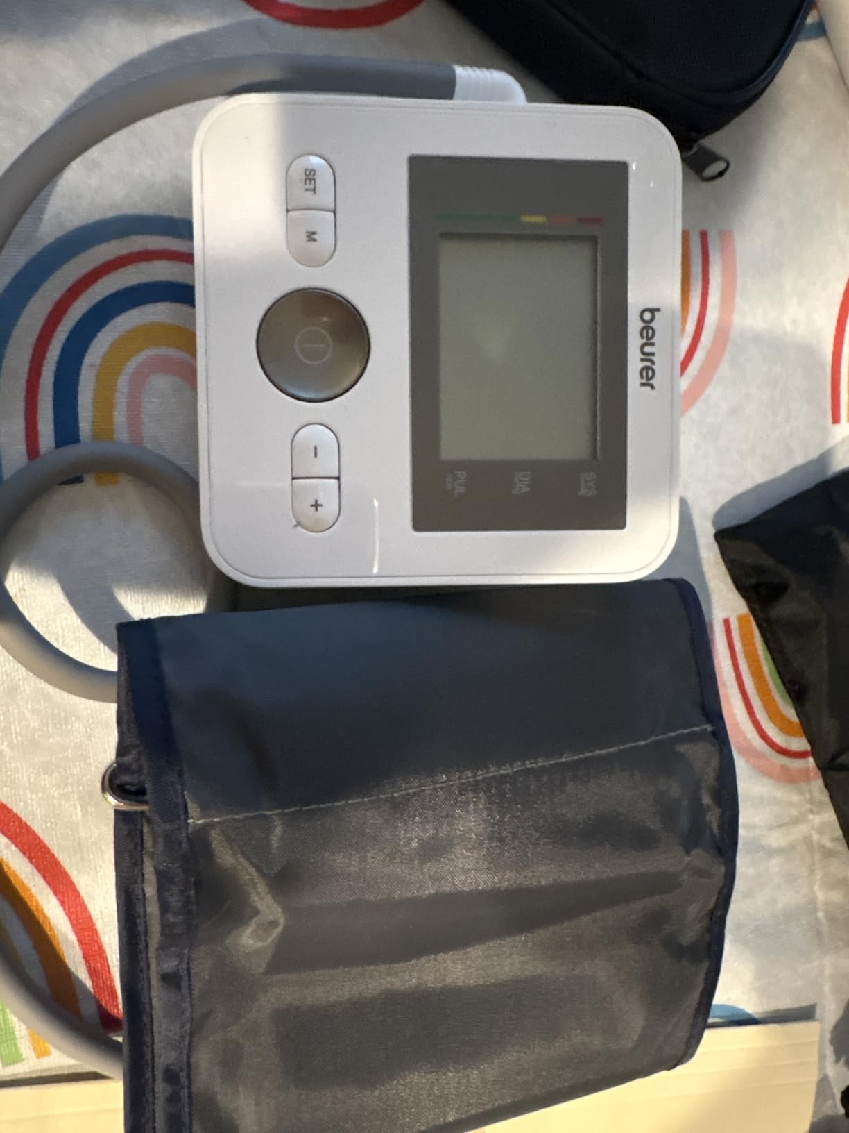 Beurer BM27 Upper Arm Blood Pressure Monitor for Home Use with Adjustable Cuff, 120 Memory Sets, Irregular Heart Rate Detection, Risk Indicator, Data Transfer to Apple Health and co. customer photo 2