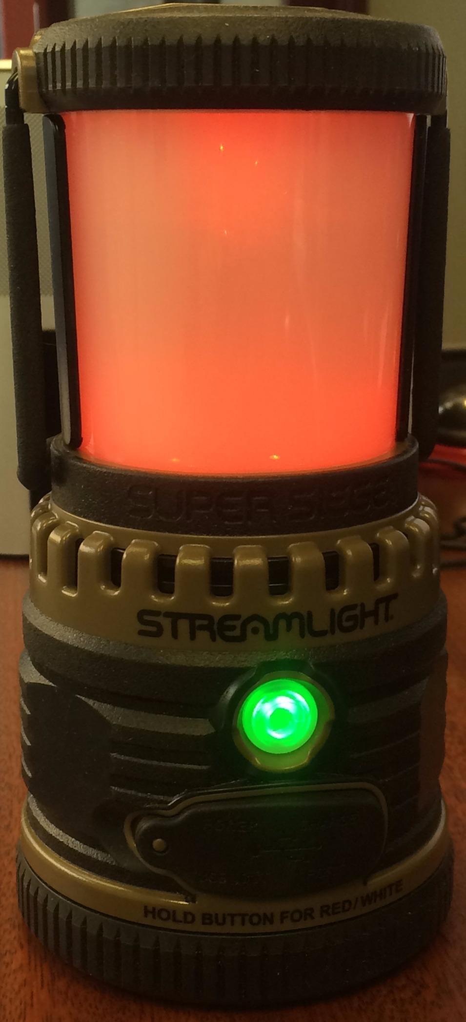 Streamlight 44947 Super Siege 1100-Lumens Rechargeable LED Lantern | USB Power Bank, White & Red LEDs, Floats, Coyote customer photo 1