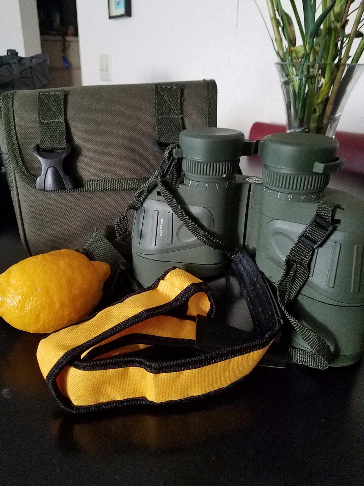 AOMEKIE 7x50 Waterproof Marine Binoculars for Adults with Rangefinder Compass BAK4 Prism FMC Lens for Birdwatching Hunting Boating Fishing Water Sports customer photo 1
