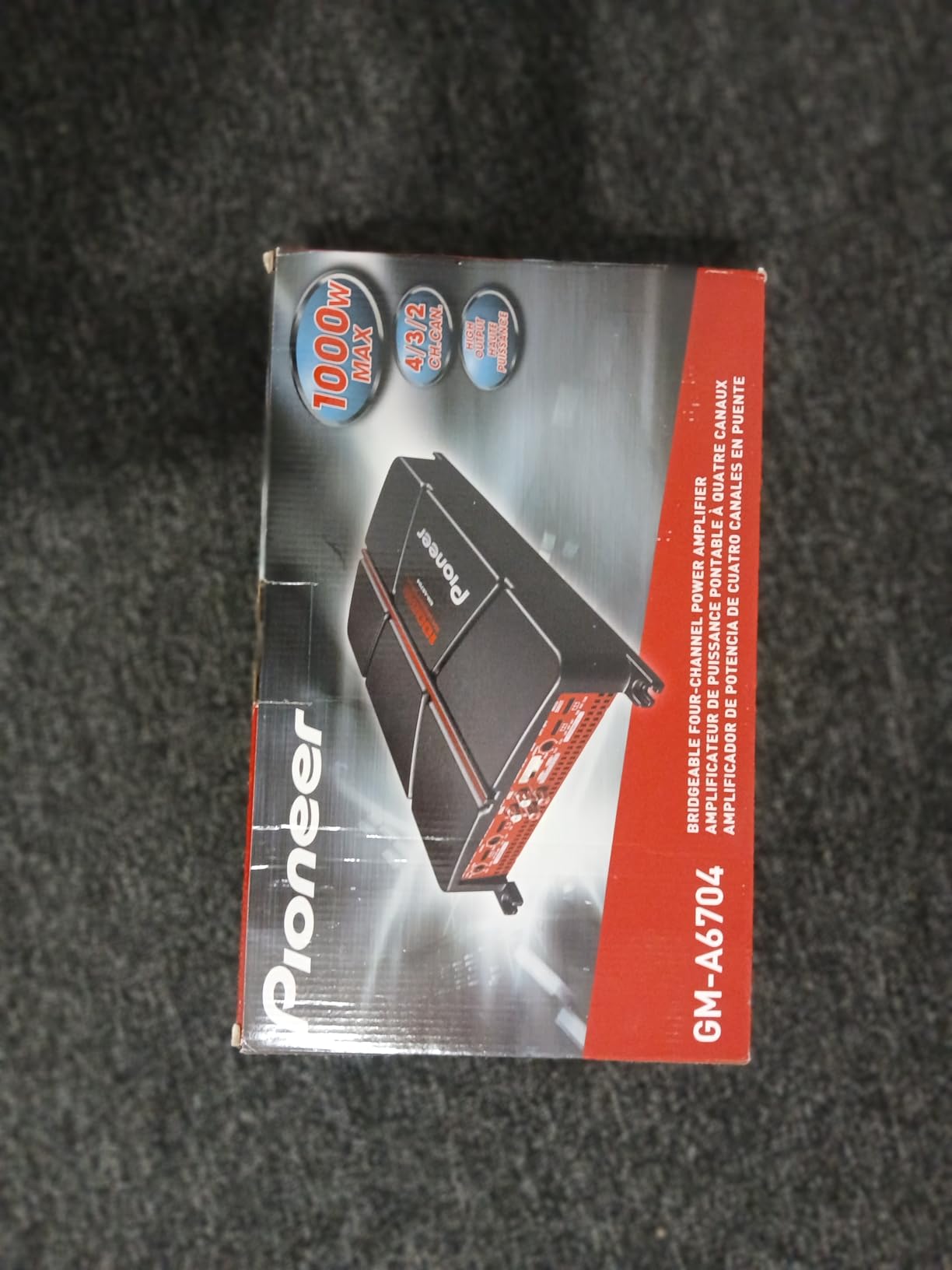 Pioneer GM-A6704 1000W Max Class AB Bridgeable 4-Channel Car Amplifier | High-/Low-Pass Filters customer photo 2