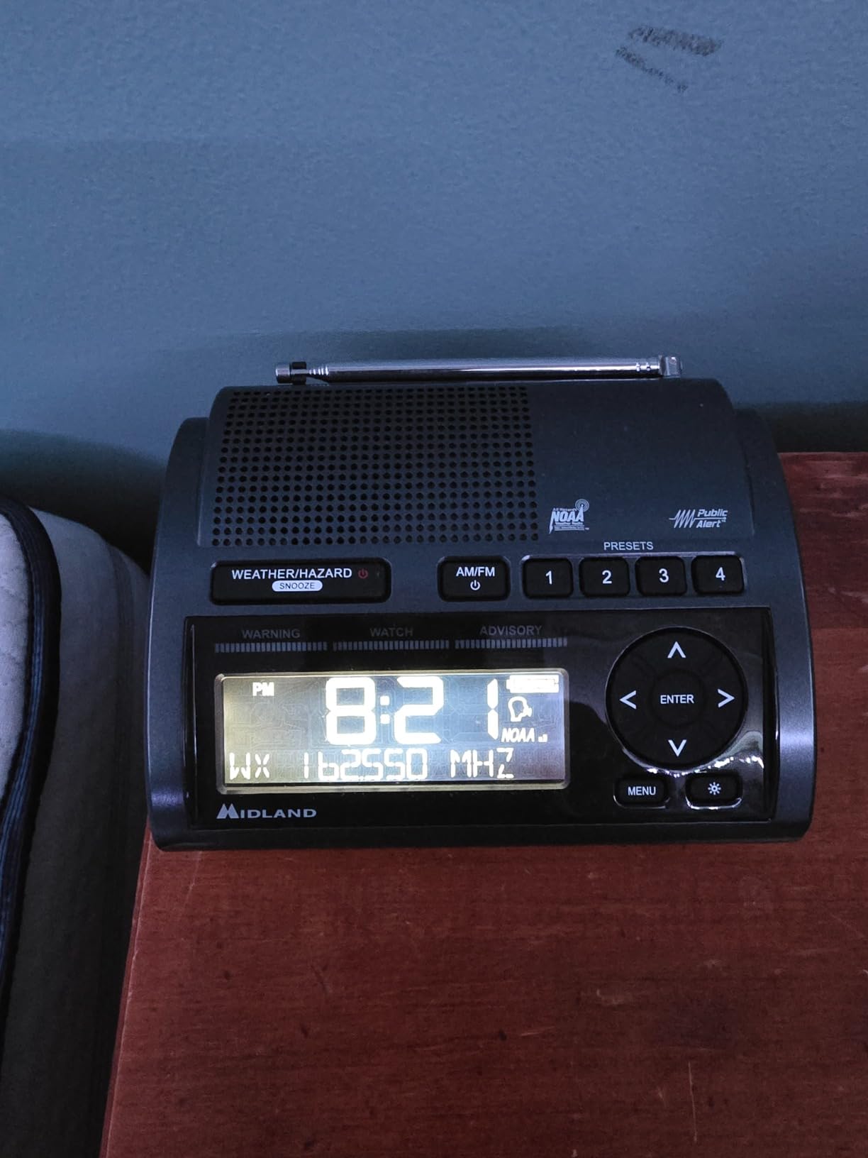 Midland WR400 Weather Radio Deluxe - NOAA Emergency Alert Scanner, Home Use with Battery Backup, Local County Programming Over 80 Emergency Voice Flashing Alerts, Alarm Clock AM/FM Radio customer photo 1
