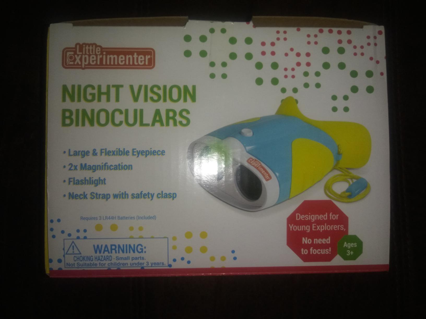 Little Experimenter Night Vision Binoculars for Toddlers & Kids, Flash Light & Face Comfort Rubber, Gifts for Kids, Outdoor Toys, Educational STEM Gifts for Boys & Girls Ages 3 4 5 6 Year Old customer photo 2