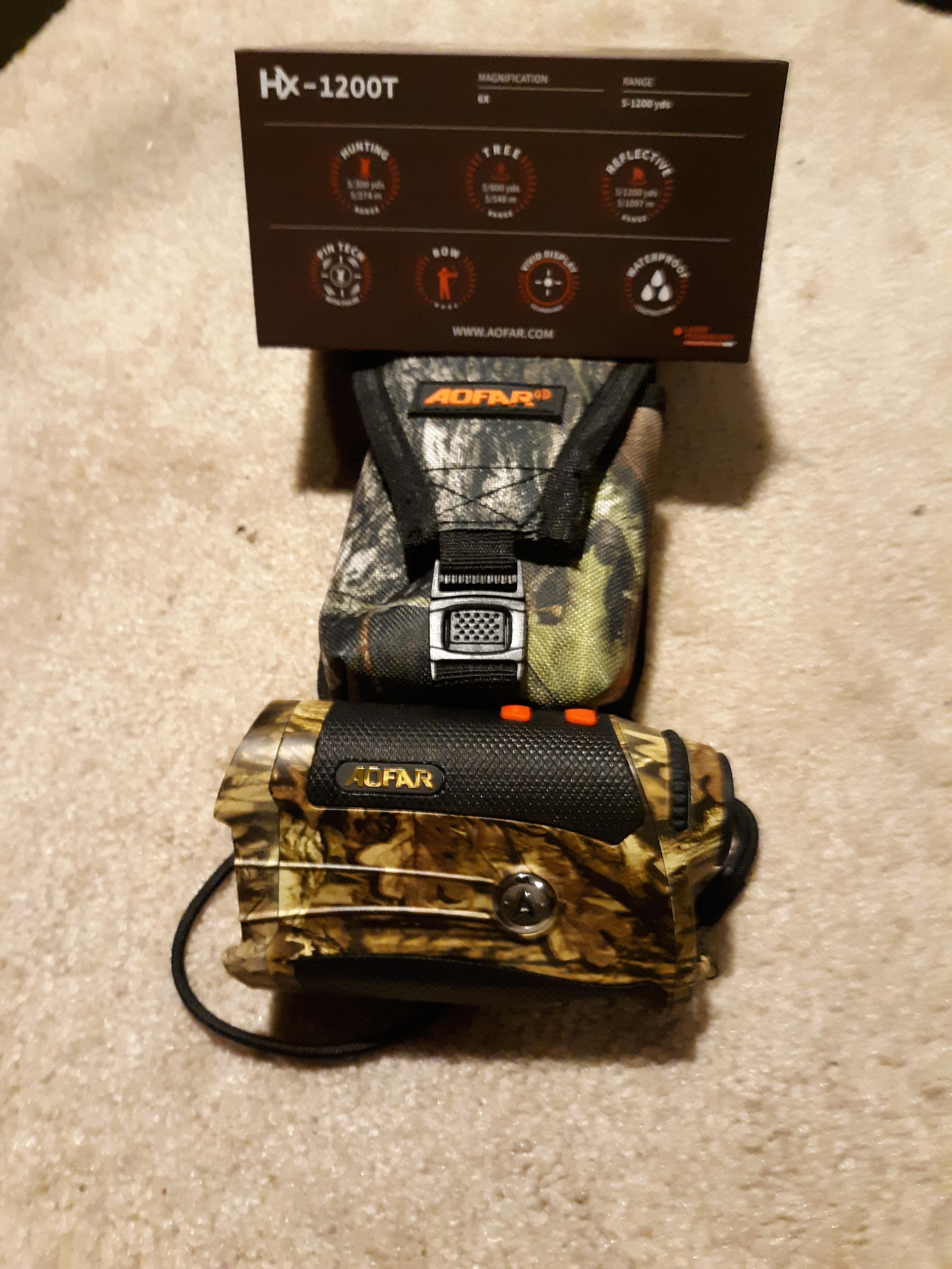 AOFAR HX-1200T Range Finder for Hunting Archery, 1200 Yards with Angle and Horizontal Distance, Shooting Wild Waterproof Camo Rangefinder, 6X 25mm, Range and Bow Mode customer photo 2