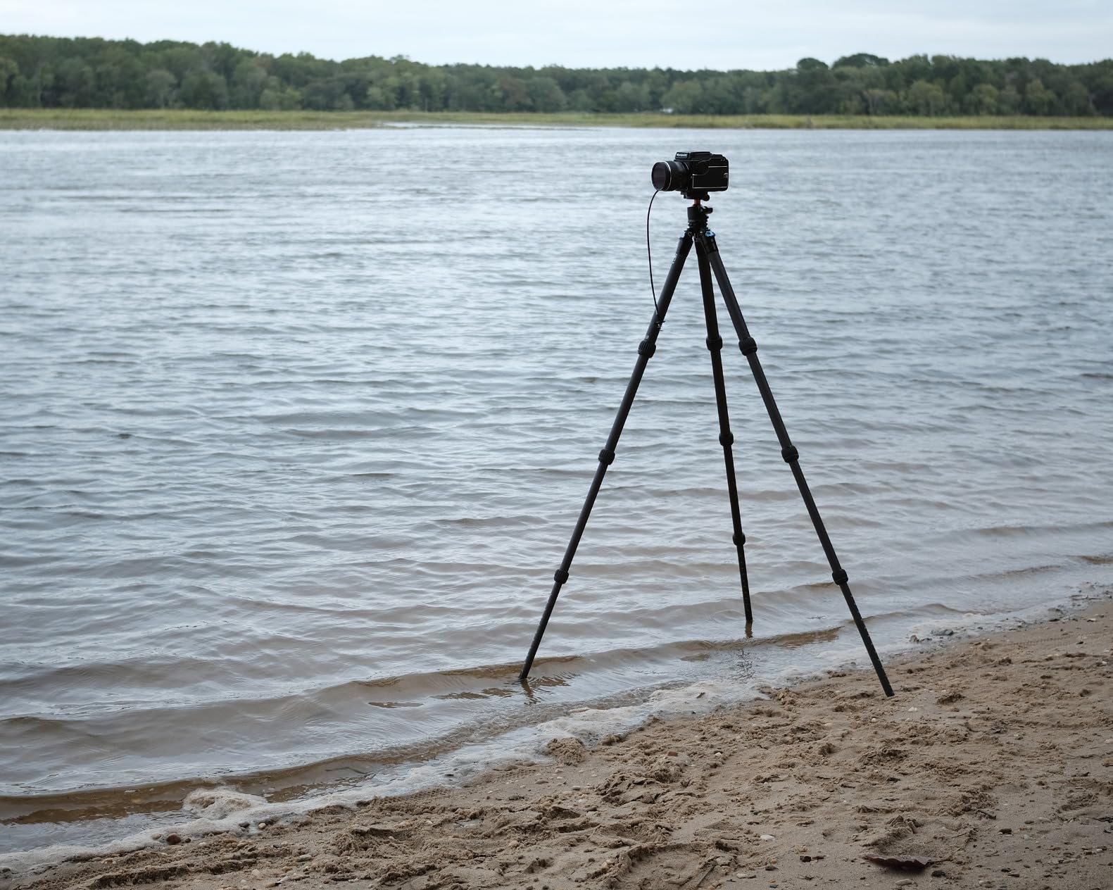 SIRUI AM-284 Carbon Fiber Tripod for Travel, Professional Camera Tripod with 4-Section Legs, Twist Leg Locks, Detachable Metal Spikes, Loads up 33LB, Max Height 47.2