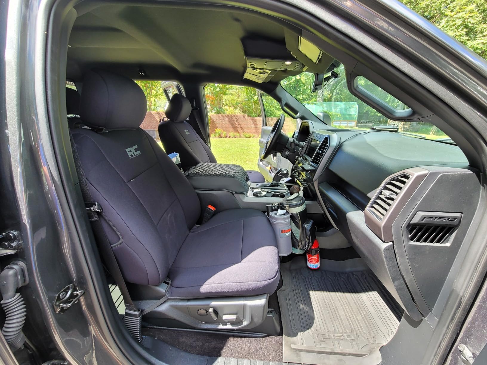 Rough Country Neoprene Front & Rear Seat Covers for Ford F-150, Lightning, F-250 & F-350 (2015-2026) Crew Cab w/Front Bucket Seats & Rear 60/40 Split customer photo 2