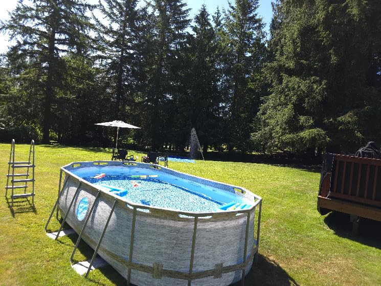 Bestway Steel Pro MAX Splashview 14ft x 8ft 2in x 39.5in Oval Above Ground Pool Set customer photo 1