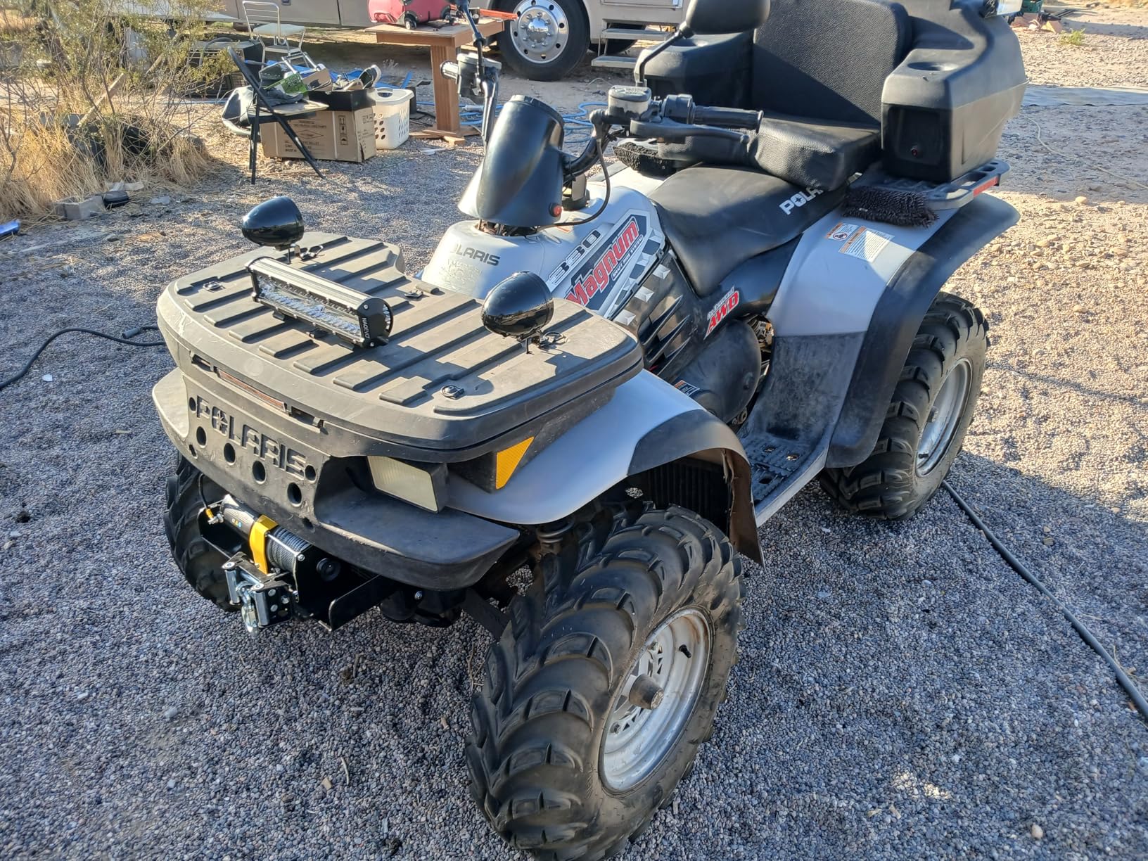 RUGCEL WINCH 3500lb. ATV/UTV Electric Winch with Roller Fairlead, Mount Plate customer photo 1