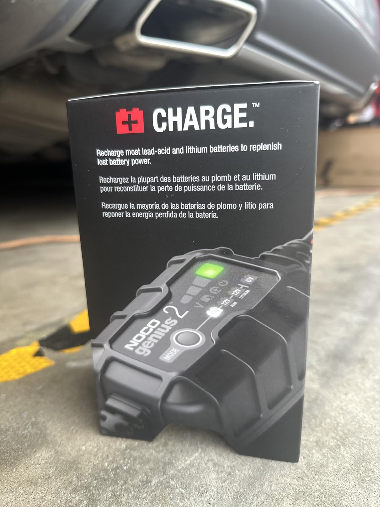 NOCO GENIUS2: 2A 6V/12V Smart Battery Charger - Automatic Maintainer, Trickle Charger & Desulfator with Overcharge Protection & Temperature Compensation customer photo 2