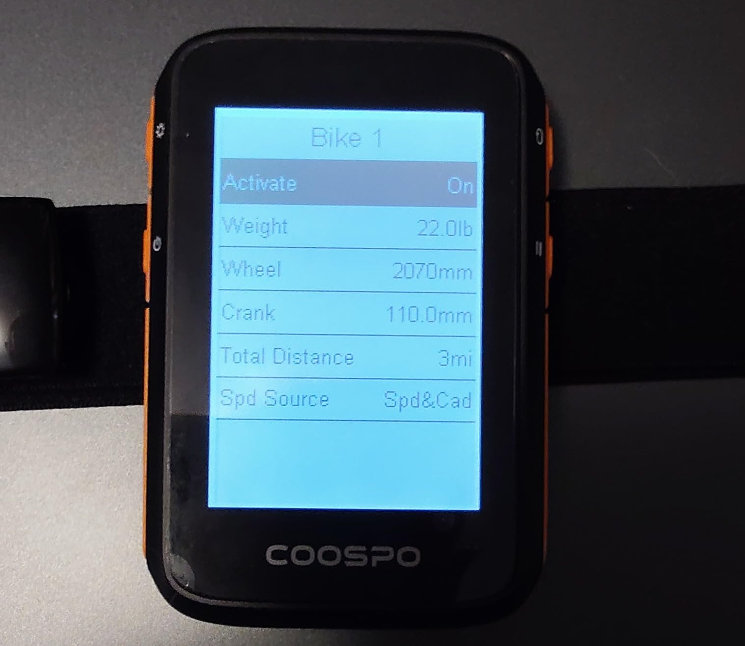 COOSPO Bike Computer Wireless GPS, Bike Speedometer with Auto Backlight, Bluetooth ANT Cycling GPS Computer, Bicycle Computer BC200 with Waterproof, Compatible with CooSporide app customer photo 2