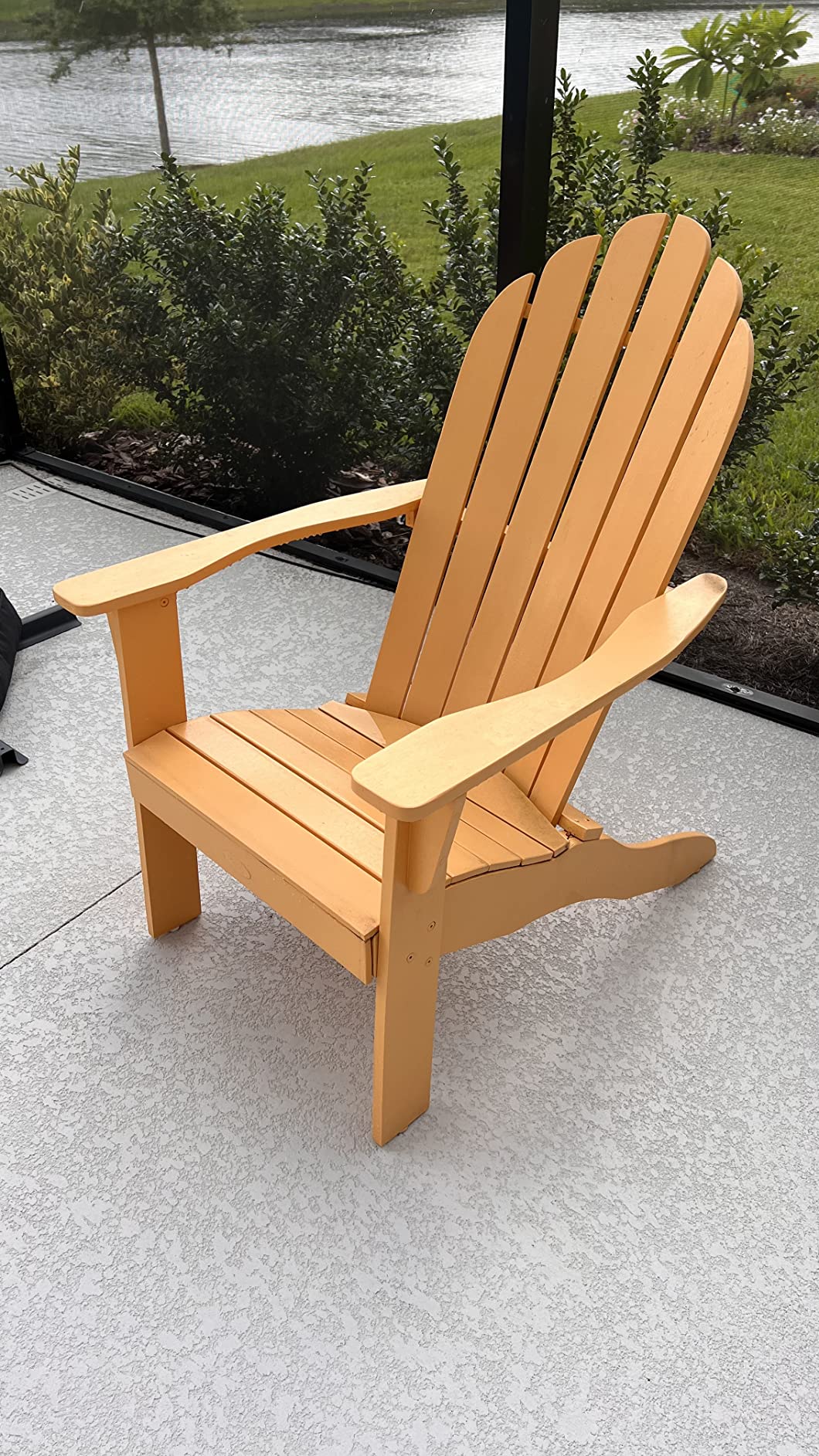 Giantex Adirondack Chair Acacia Wood Outdoor Chairs with 400 lbs Weight Capacity, Lounge Chair Armchair for Yard, Patio, Garden, Poolside, Balcony, Deck Fire Pit Chairs, Natural customer photo 1