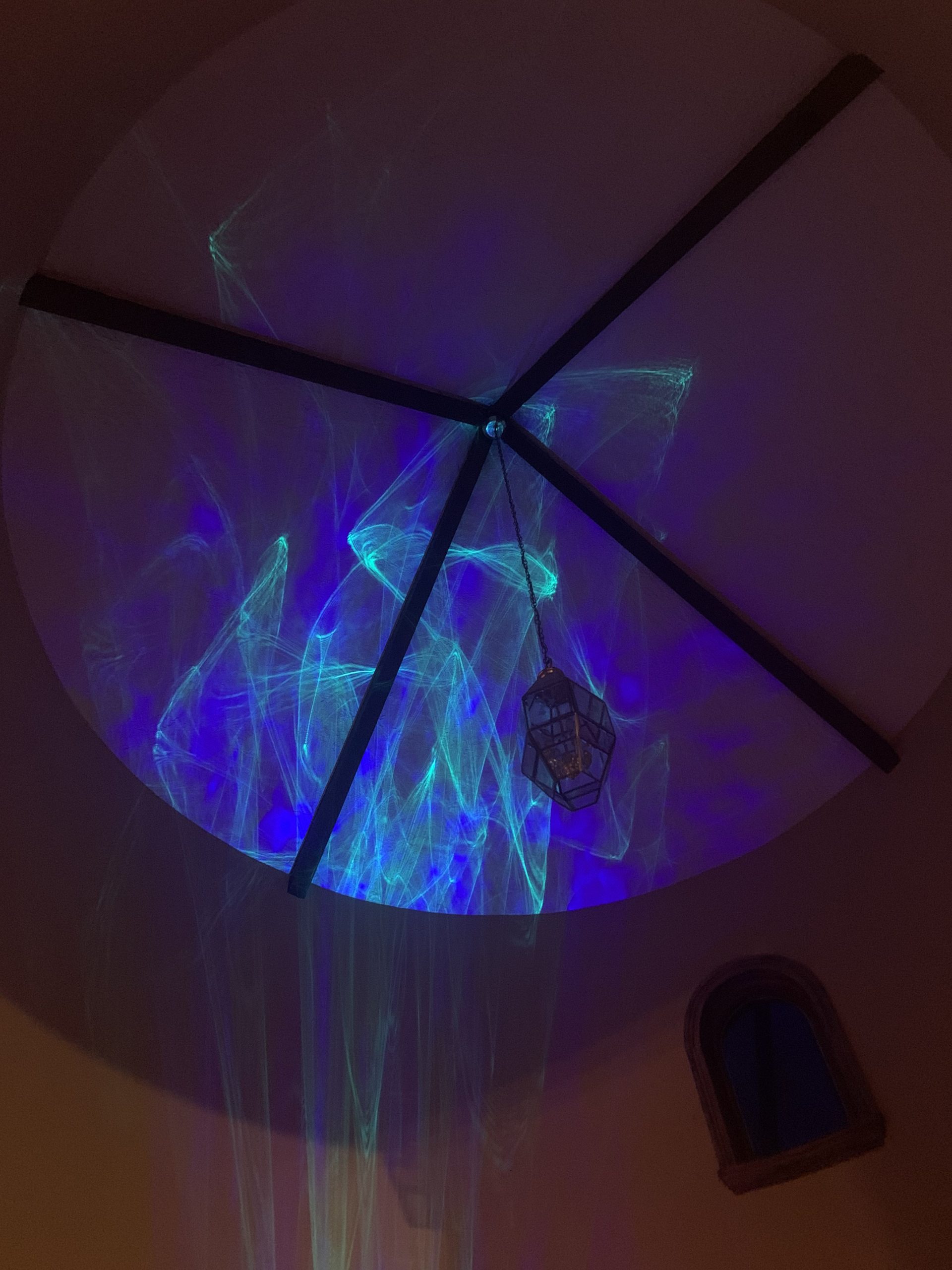 BlissLights Ark Lite - LED Aurora Projector, Laser Nebula, Galaxy Decor Lighting, Room Night Light Show and Mood Lamp (Green/Blue) customer photo 2