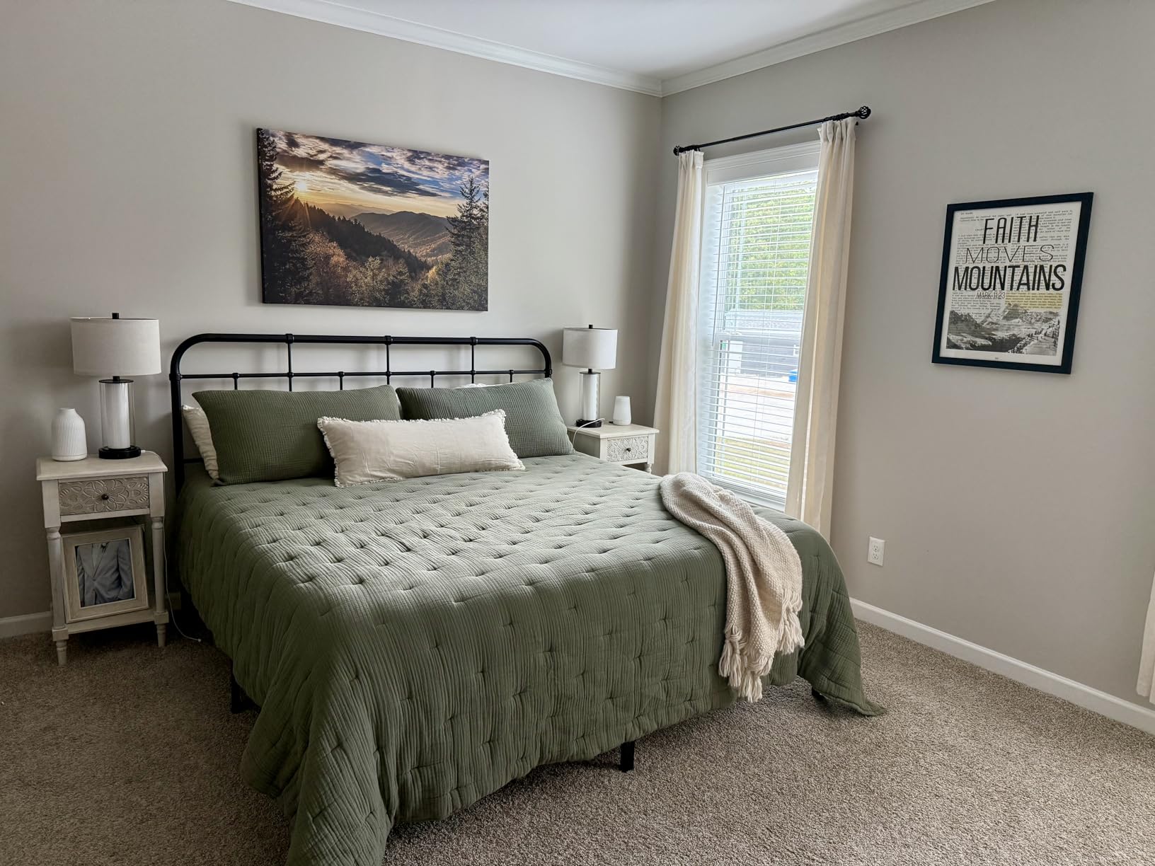 Modway Alessia Modern Farmhouse Metal Queen Headboard in Black customer photo 2