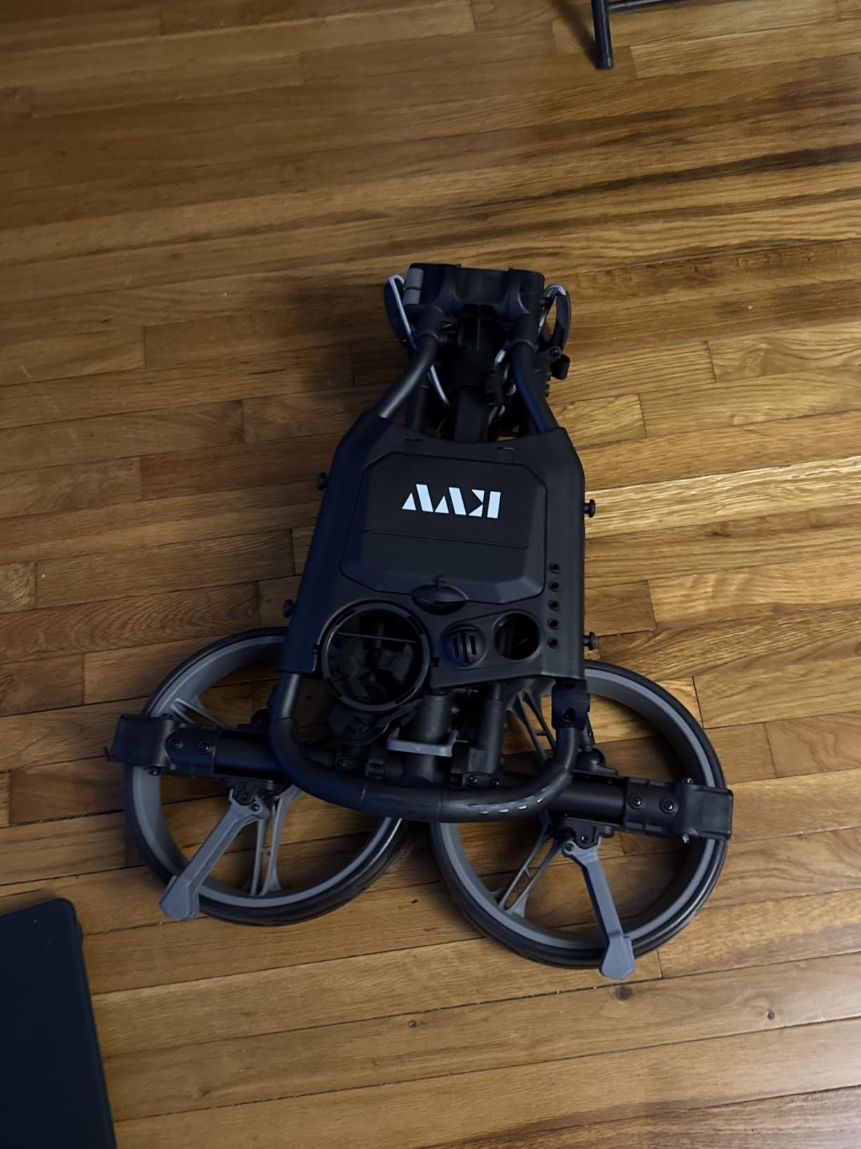 KVV 3 Wheel Compact Flat Folding Design Golf Push-Pull Cart with Lightweight and Sturdy Aluminum Frame customer photo 2